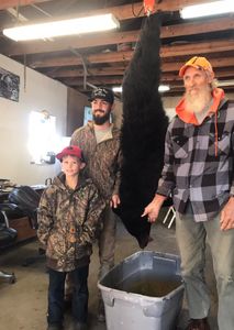 Braydon’s first bear 152lbs taken in Creswell, NC