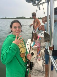 Three people fishing in New Jersey