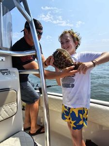 Angler with fishing rod in NJ
