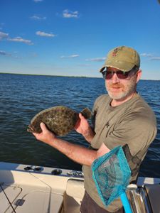 One summer flounder fish caught in NJ