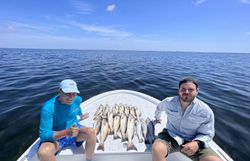 Two anglers fishing at South Padre Island