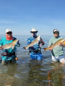 Three anglers fishing in Texas