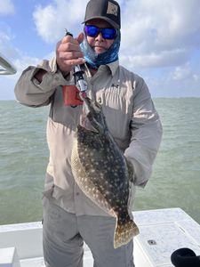 Summer Flounder caught while fishing at South Padre Island