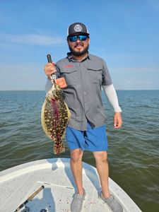 A person fishing in Texas