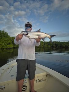 Tarpon catch displayed on fishing boat in Dorado Puerto Rico