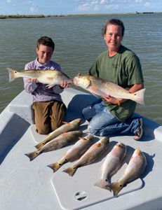 Five redfish caught in TX