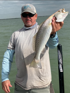 Lone angler in TX fishing
