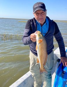 Redfish caught by angler in Galveston