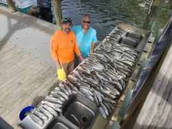 Two anglers with a catch in LA