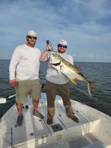 Crevalle Jack fish being caught while fishing in New Orleans