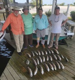 Four anglers fishing in New Orleans