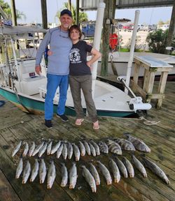 Four fish caught in LA, fishing trip