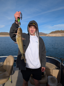 Caught a big one on this peaceful day out on the lake.