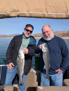 Caught some big ol' striped bass out here in the desert!