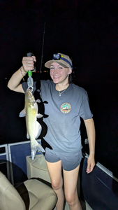 Reeling in a 17-inch Channel Catfish on a clear day!