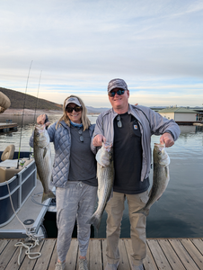 A day well spent on the lake, reeling in some tasty catches.