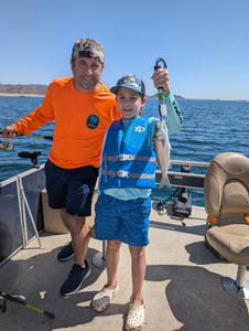 Reeling in a great day on the water.