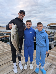 Relaxing day by the lake with a few good catches.