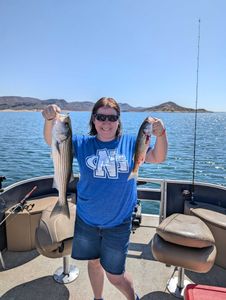 Caught 2 striped bass in Morristown