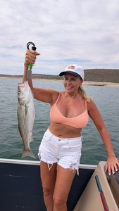 Nice striped bass on light tackle using jigging and trolling techniques!