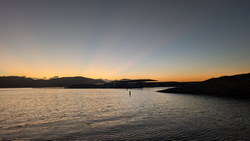 Perfect evening for jigging and trolling with light tackle. Clear skies made for an exciting adventure on the water.