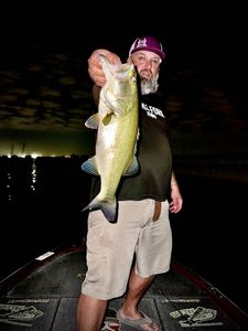 Fisherman with a big 28-inch catch in Alba
