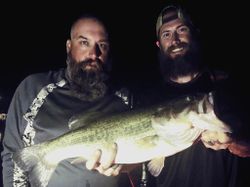 Two people fishing in Texas
