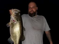 A Florida Bass fish caught in Alba