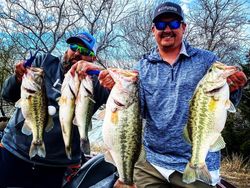Largemouth bass fishing in TX