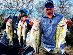 4 largemouth bass caught in TX