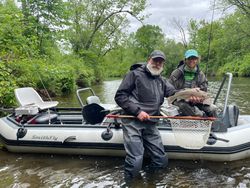 A pair of anglers enjoying their fishing trip in VT