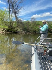 A person fishing in Arlington