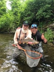 Two people fishing in Arlington