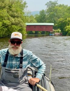 Fisherman with catch in Arlington