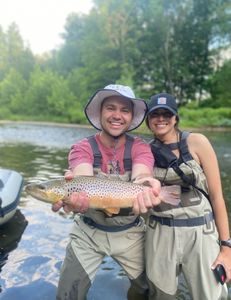 Successful catch of a sea trout in Arlington