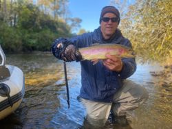 A rainbow trout caught while fishing in Arlington