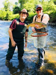 Rainbow trout caught while fishing