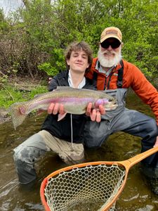 Image of a 26-inch rainbow trout caught in VT while fishing