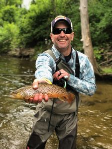 Sea trout caught while fishing