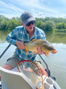 Angler fishing in unknown location