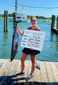 A person fishing in North Carolina