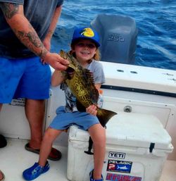 Gag grouper caught while fishing in Sneads Ferry