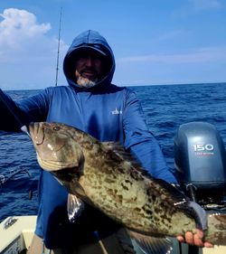 Gag grouper fish caught in Sneads Ferry