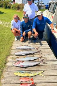 5 blasted fish caught at Sneads Ferry