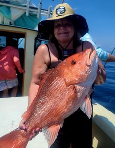 Solo angler with big fish in North Carolina