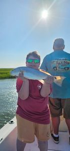 Person enjoying the outdoors at Folly Beach
