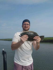 Photo of a Southern Flounder caught while fishing at Folly Beach