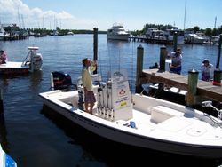 Two anglers enjoying a fishing trip in Homosassa