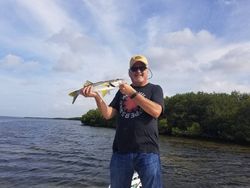 Fishing in Homosassa with a single 14-inch catch