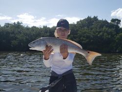 Redfish caught in Florida during fishing